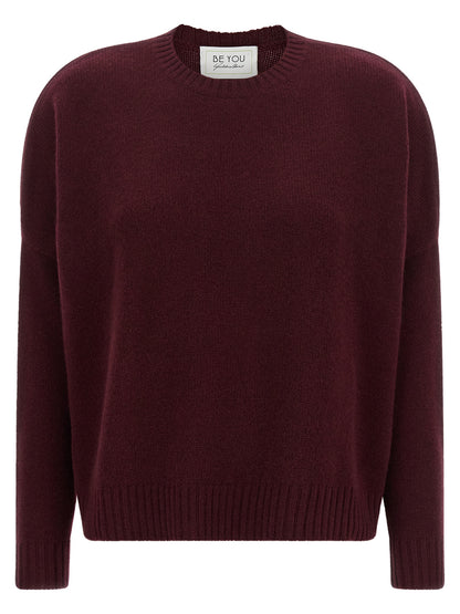 BE YOU Bordeaux Cashmere Cardigan