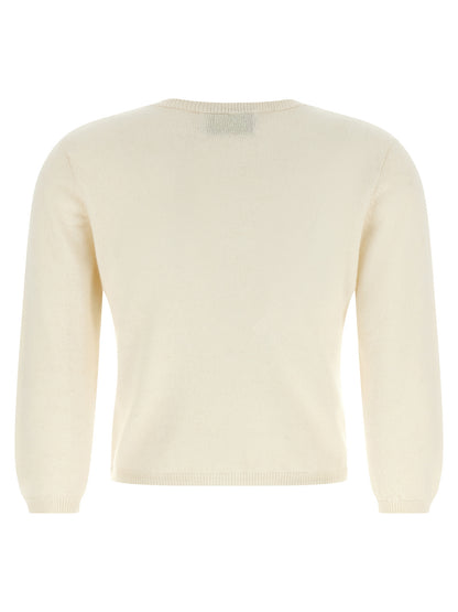 BE YOU White Cashmere Cardigan