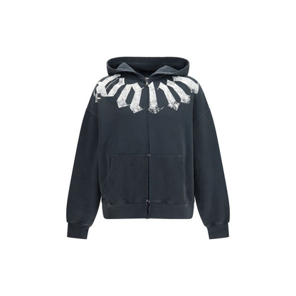 Palm Angels Black Cotton Sweatshirt
