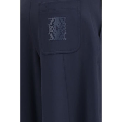 Max Mara Blue Polyamide Casual Pants