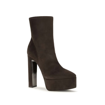 LE SILLA Brown Suede Leather Ankle Boots