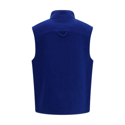 RIER Blue Wool Oves Aries Sleeveless Jacket