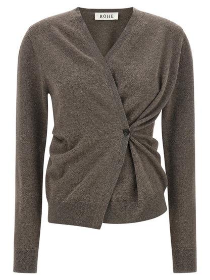 Rohe Brown Wool Cardigan