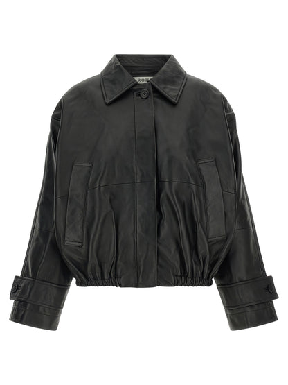 Rohe Black Lamb Leather Leather Jacket