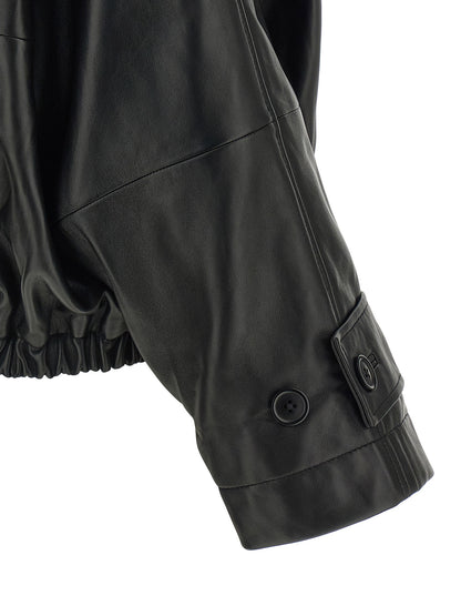 Rohe Black Lamb Leather Leather Jacket