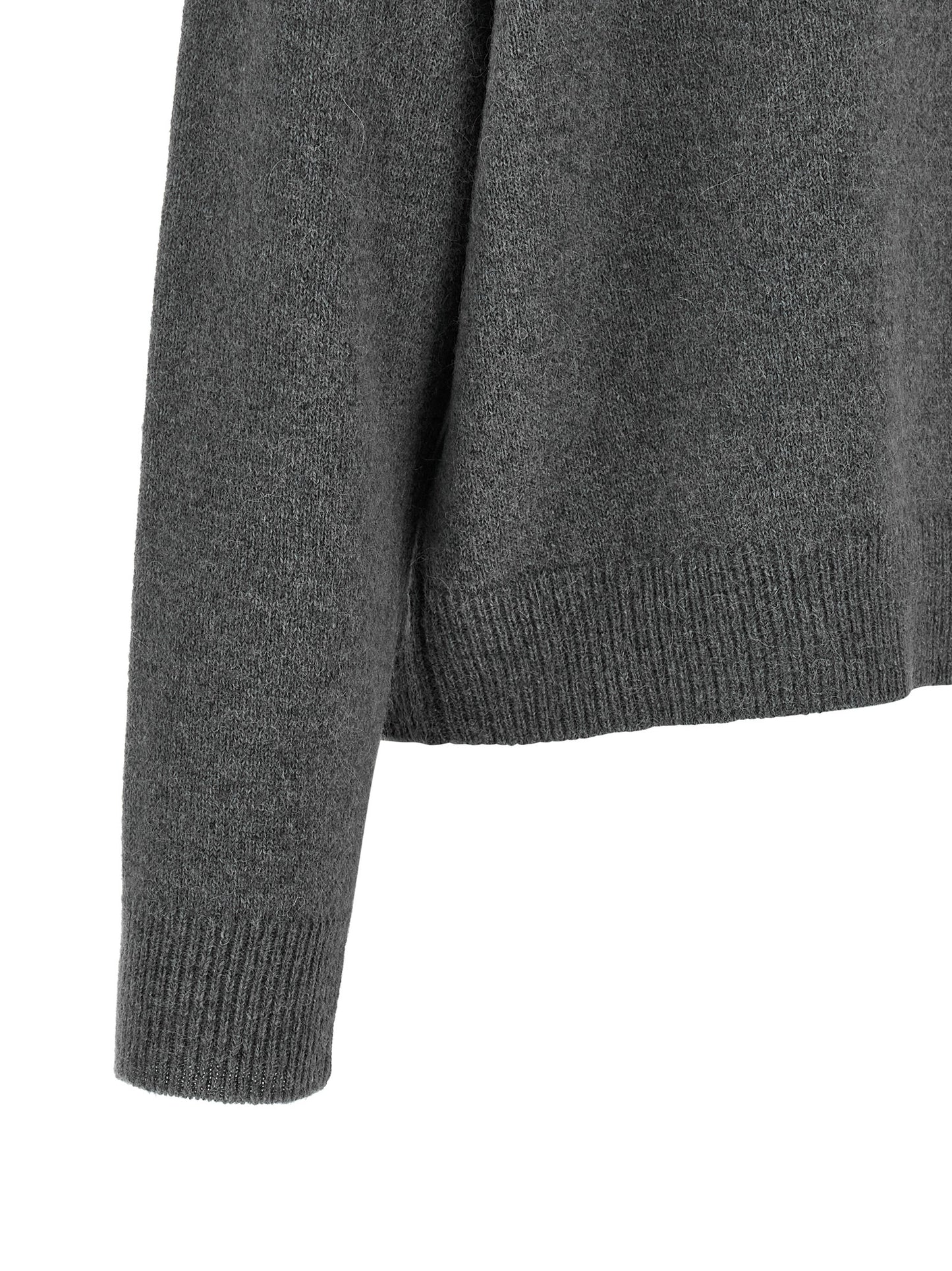 Peserico Gray Wool Cardigan