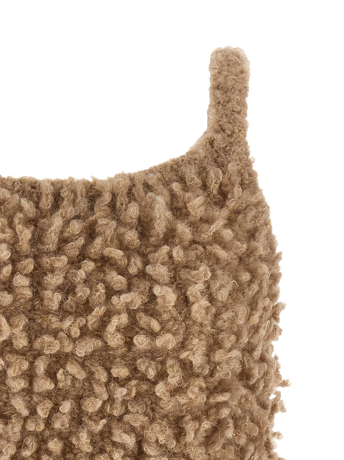 Peserico Beige Wool Sleeveles Sweater