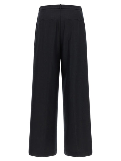 Peserico Blue Virgin Wool Casual Pants