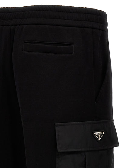 Prada Black Cotton Joggers (Workout Pants)