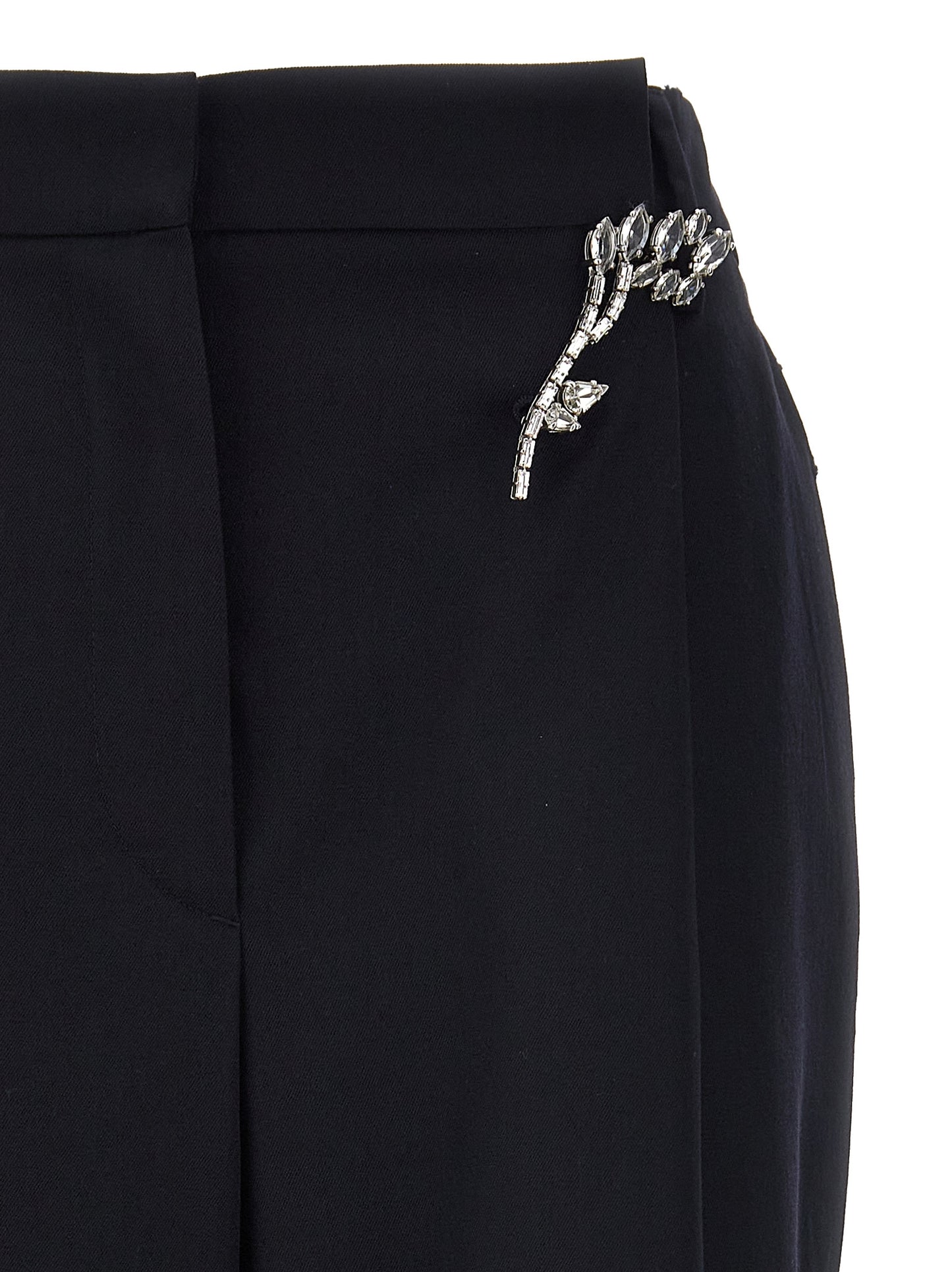 Prada Blue Wool Casual Pants