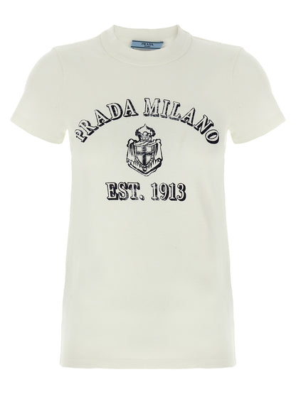 Prada White Cotton T-Shirt