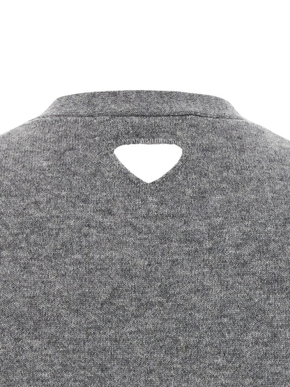 Prada Gray Cashmere Cardigan