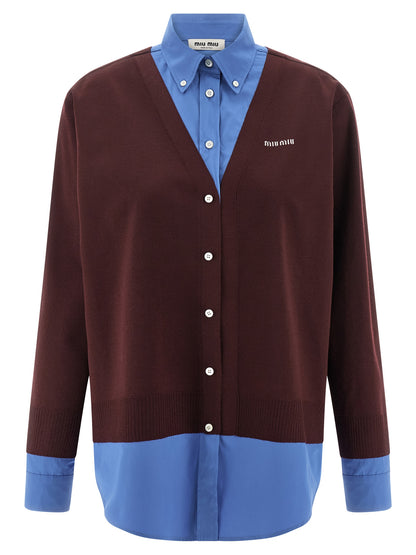 Miu Miu Multicolor Virgin Wool Blouse