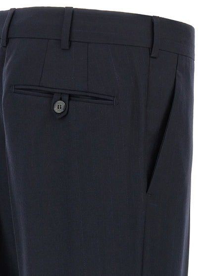 Prada Blue Virgin Wool Two-Piece Suit