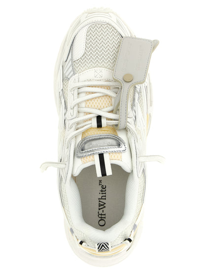 Off-White White Polyethylene Athletic Sneakers