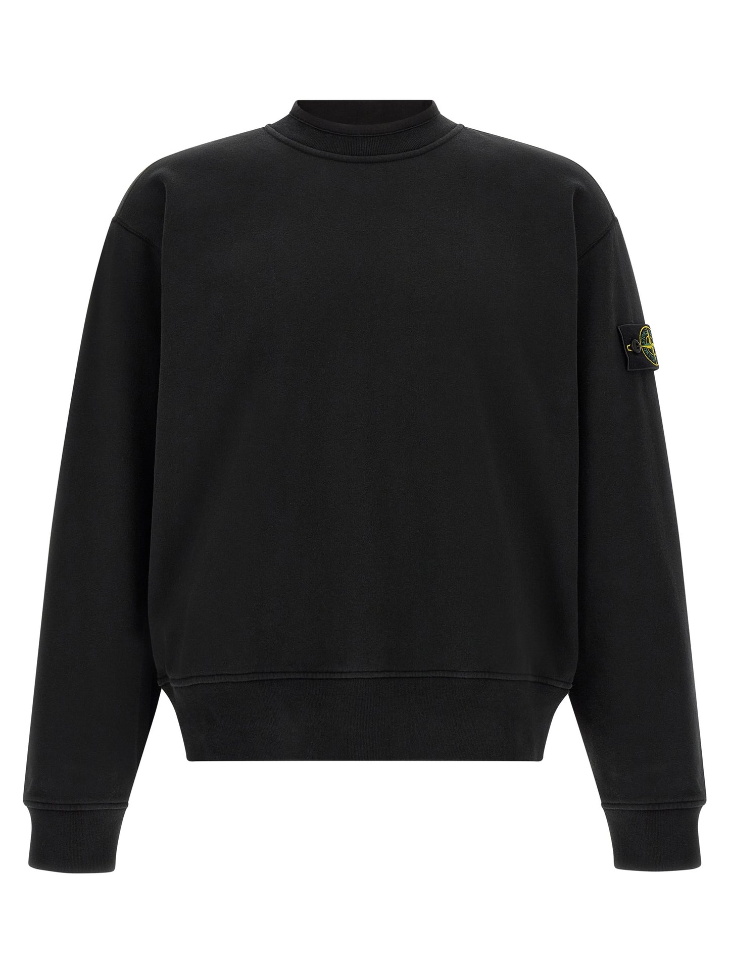 Stone Island Black Cotton Sweatshirt