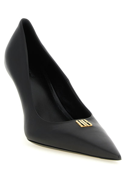 Balenciaga Black Calfskin High Heel Pumps