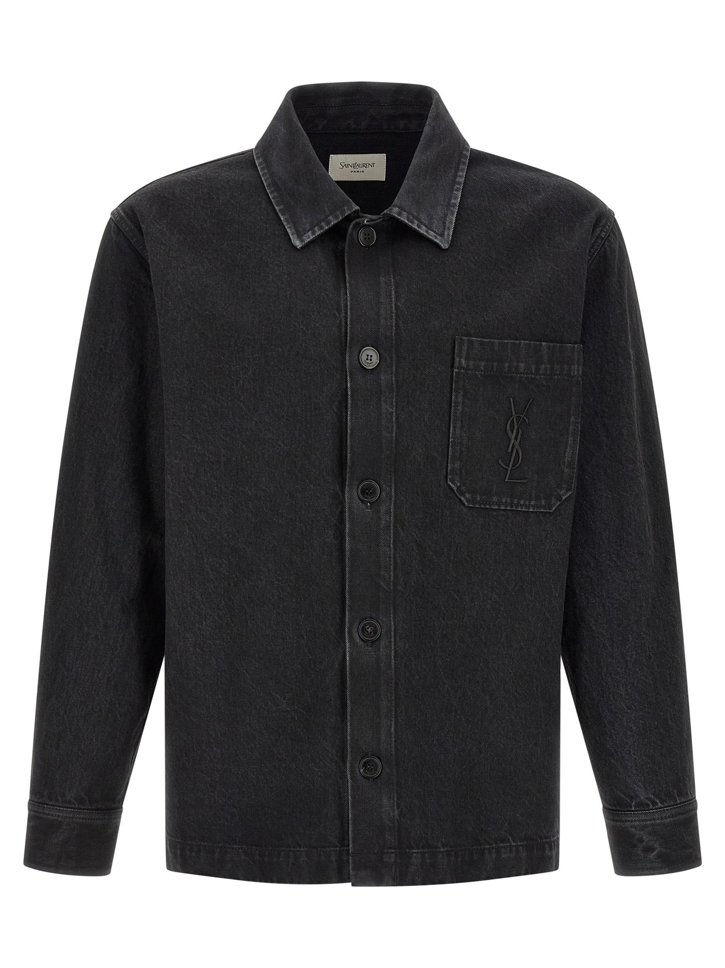 Saint Laurent Black Cotton Blouse