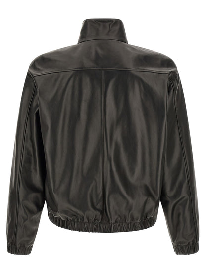 Saint Laurent Black Lamb Leather Leather Jacket