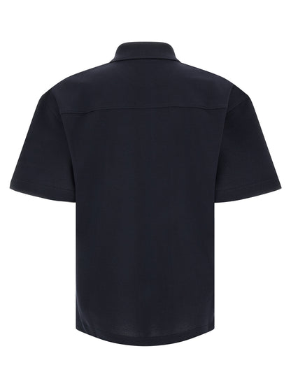 Saint Laurent Blue Cotton Polo Shirt