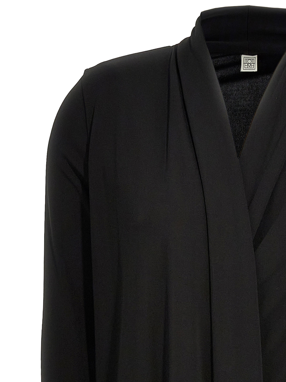 TOTEME Black Viscose Long Dress