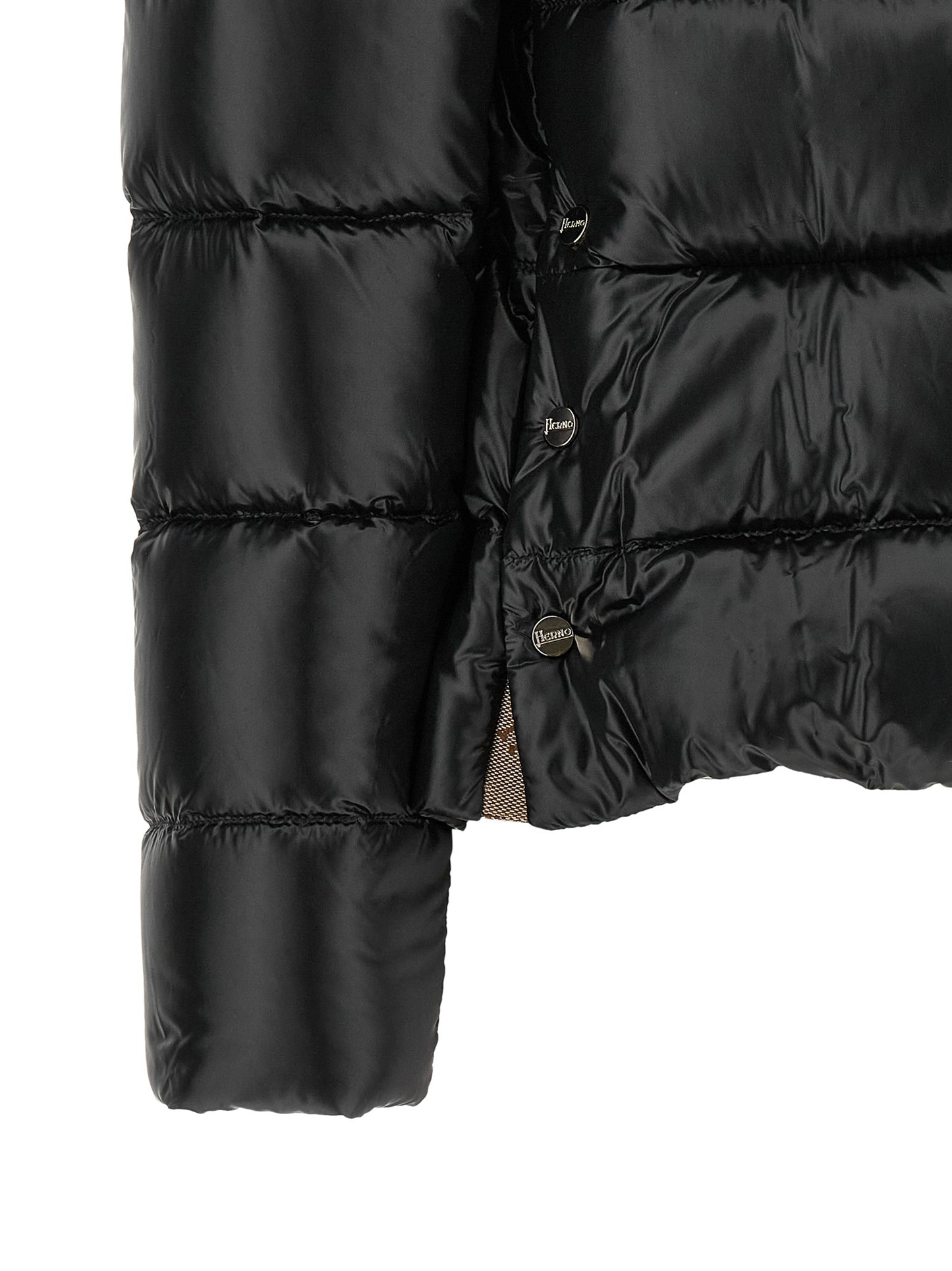 Herno Black Polyamide Full-Length Jacket
