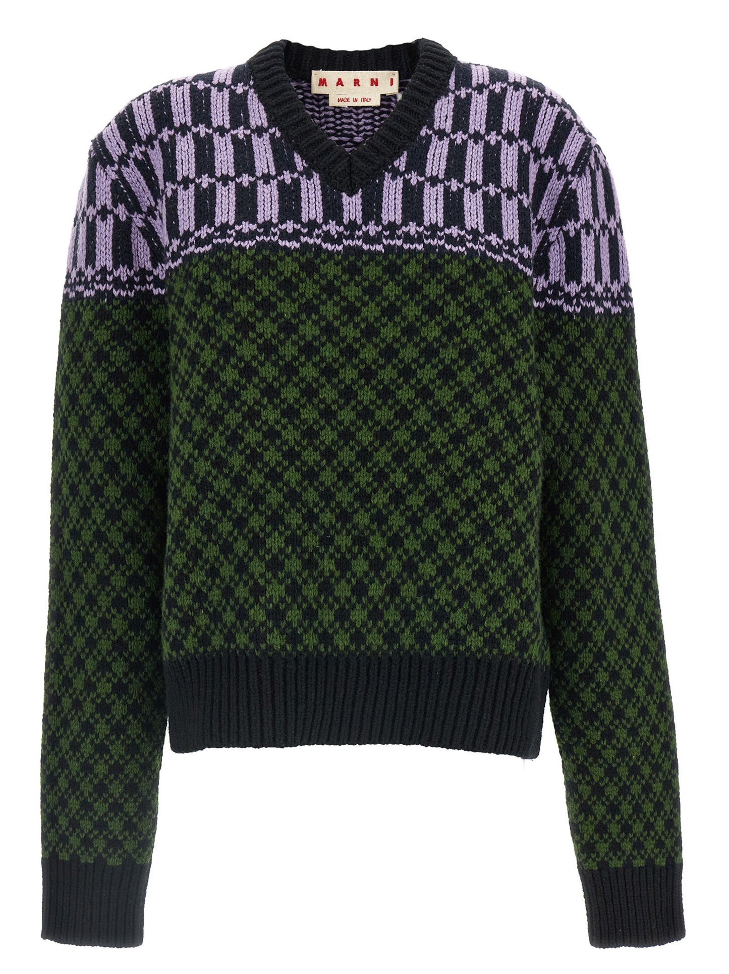 Marni Multicolor Wool Cardigan