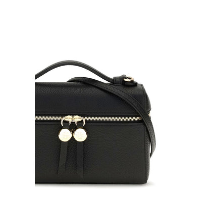 Tory Burch Black Calf Leather Bos Taurus Handbag