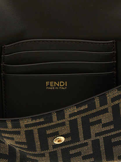 Fendi Brown Polyester Cardholder