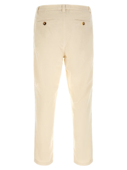 Brunello Cucinelli Beige Cotton Casual Pants