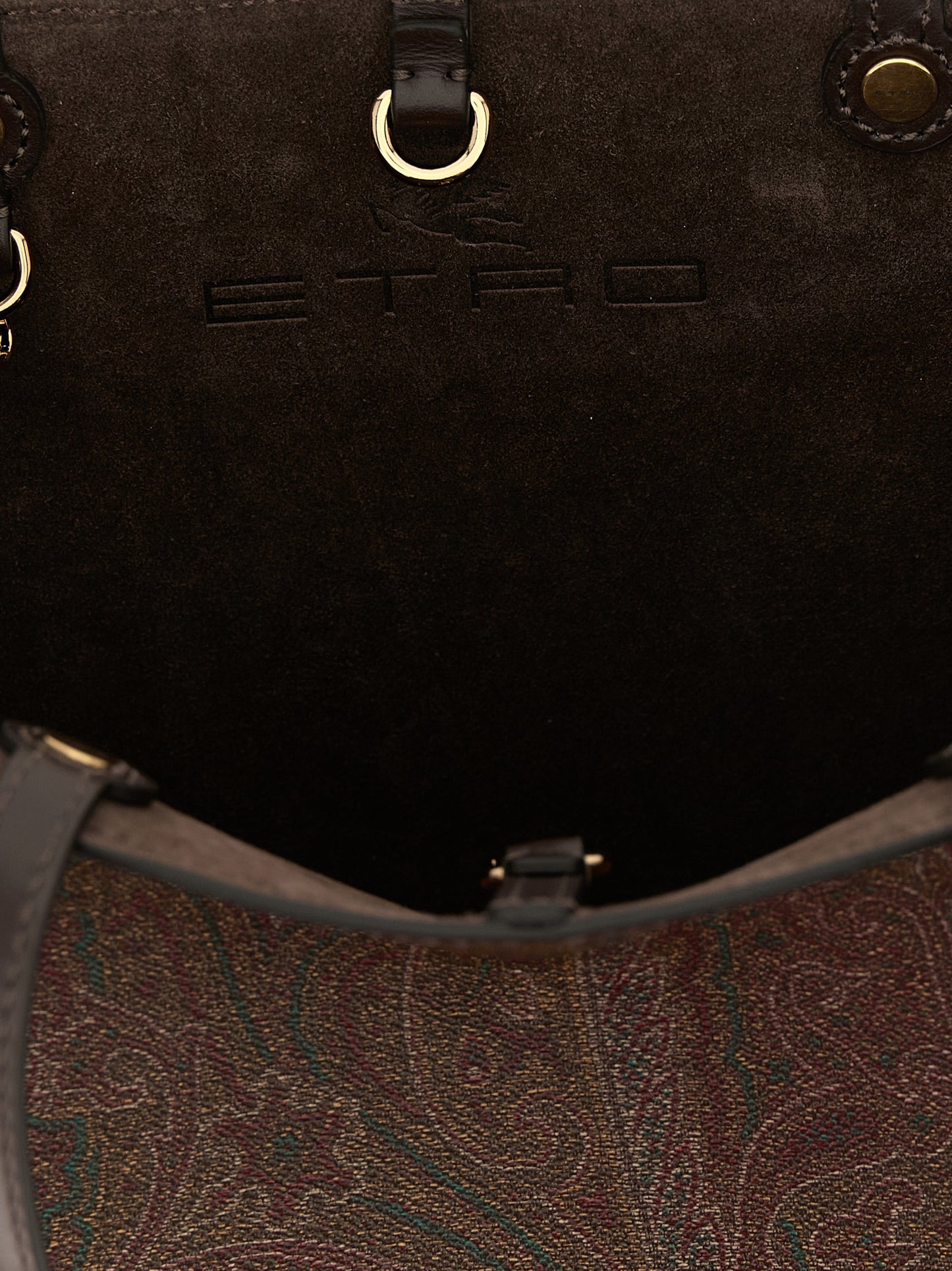 Etro Brown Cotton Tote Bag
