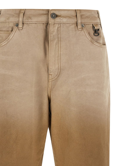 Golden Goose Beige Cotton Casual Pants