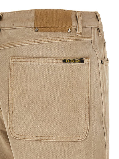 Golden Goose Beige Cotton Casual Pants