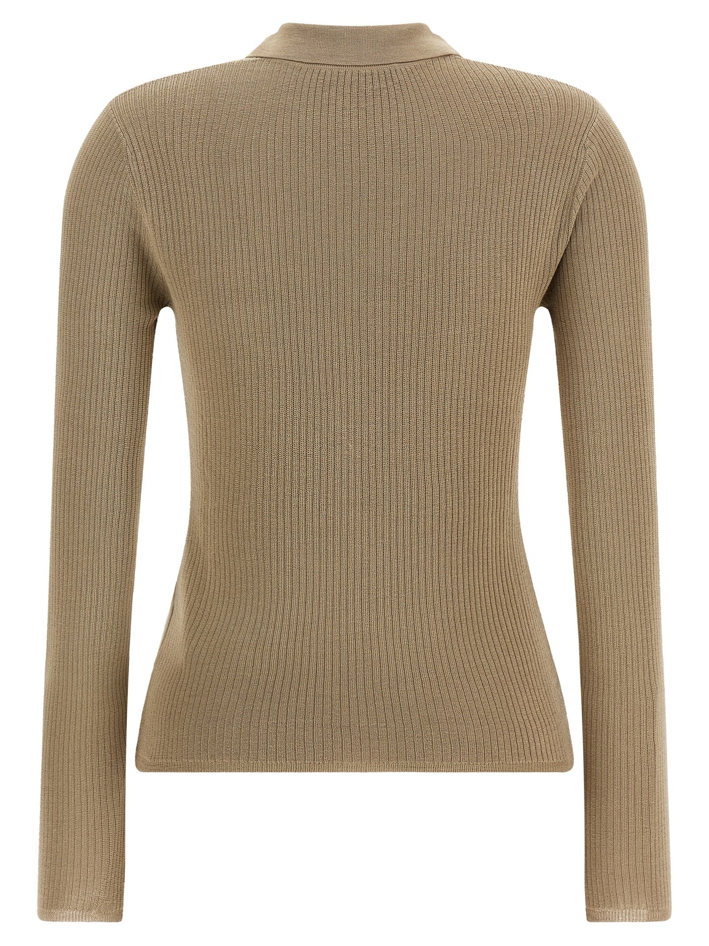 Max Mara Beige Silk Cardigan