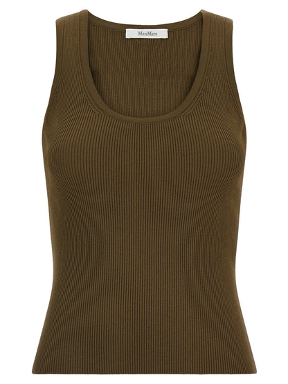 Max Mara Bicolor Viscose Sleeveles T-Shirt