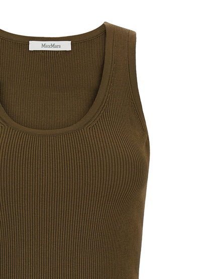 Max Mara Bicolor Viscose Sleeveles T-Shirt