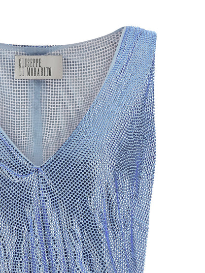 Giuseppe Di Morabito Blue Polyamide Tank Tops