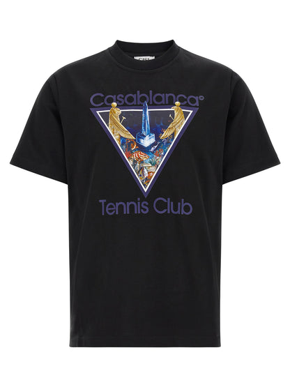 Casablanca Black Organic Cotton T-Shirt