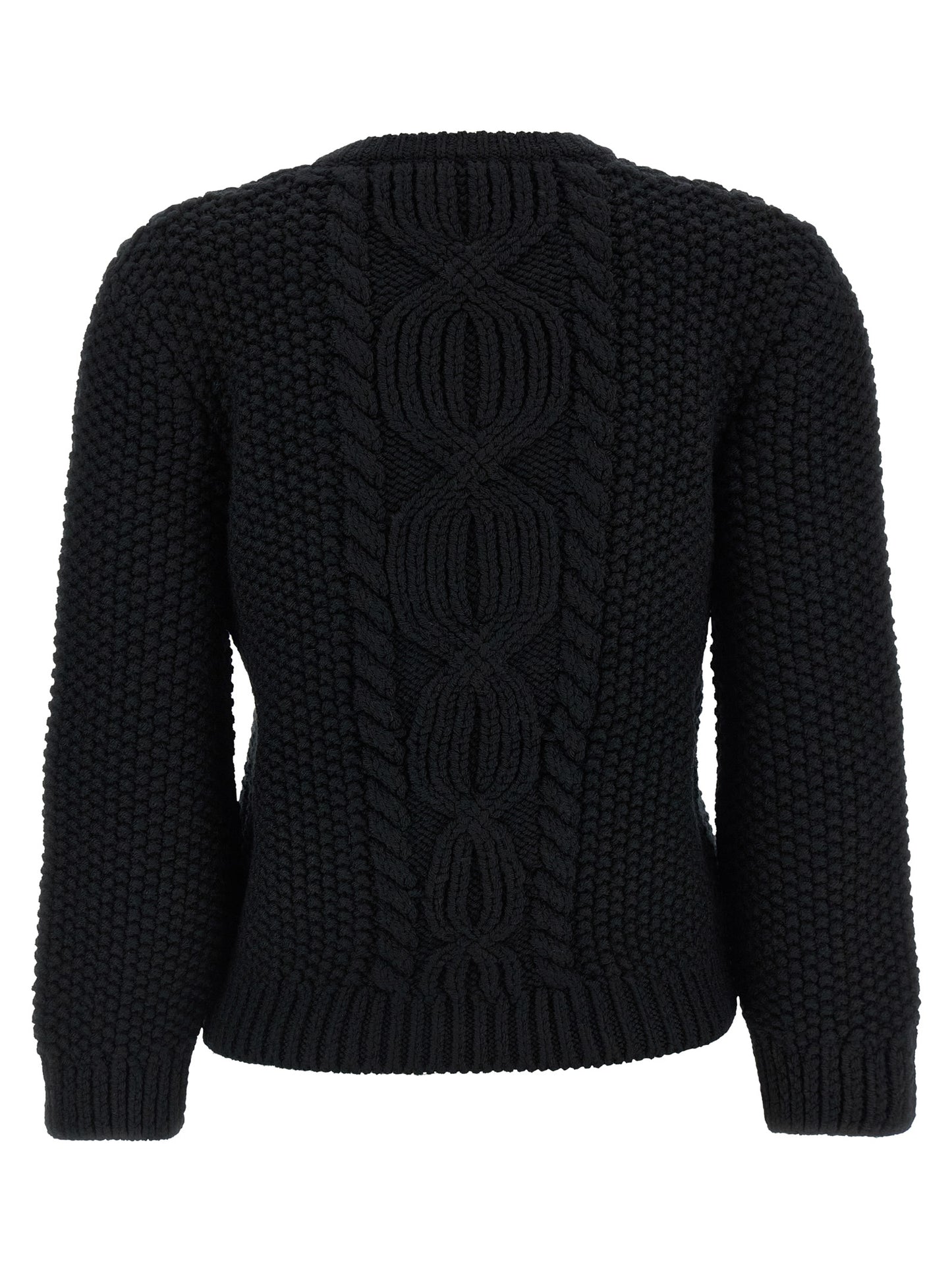 Saint Laurent Black Wool Cardigan