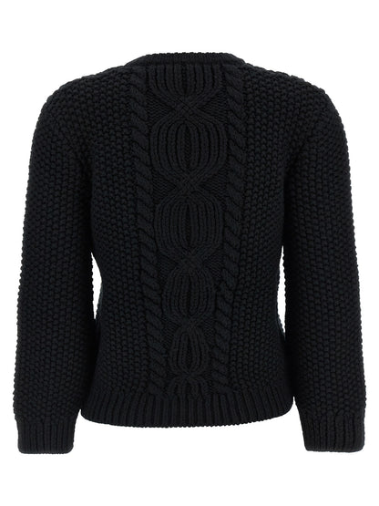 Saint Laurent Black Wool Cardigan