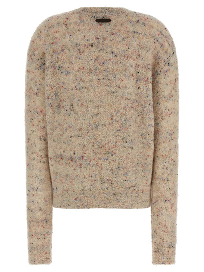 Moschino Multicolor Virgin Wool Cardigan