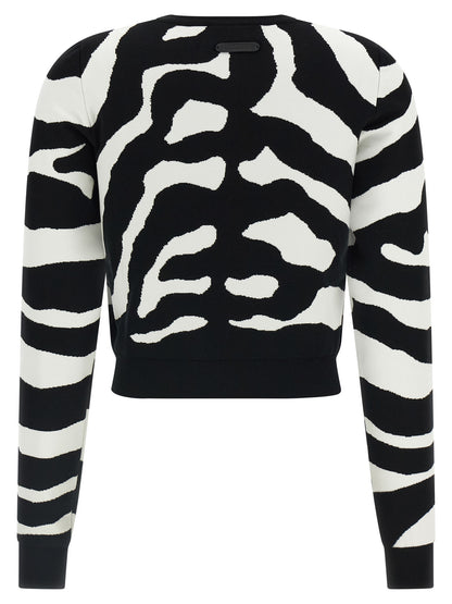 Moschino Black Viscose Cardigan