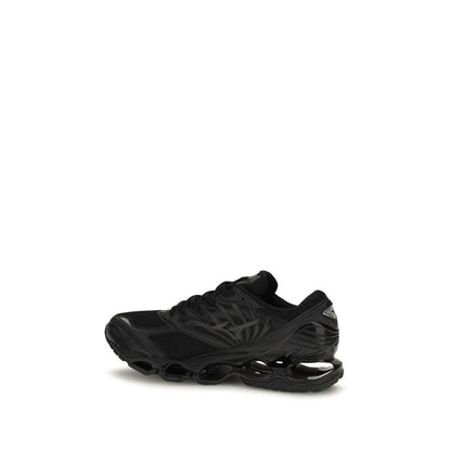 MIZUNO Black Fabric Athletic Sneakers