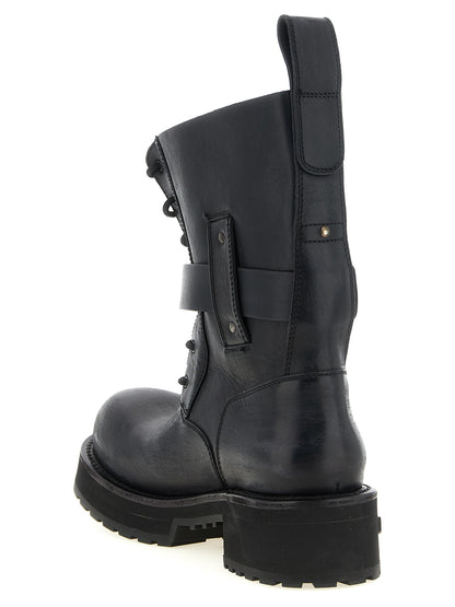 Balenciaga Black Calfskin Ankle Boots