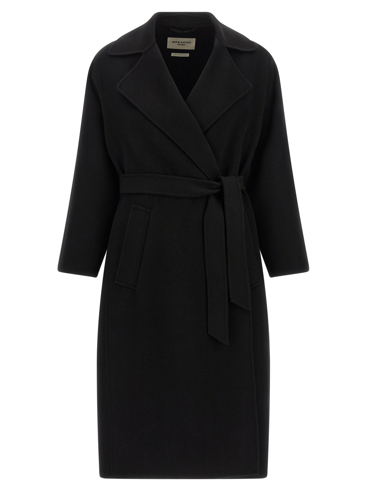 Max Mara Black Virgin Wool Coat