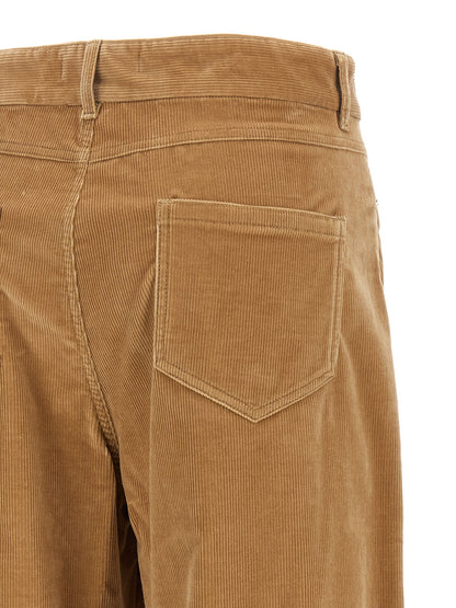 Max Mara Beige Cotton Casual Pants