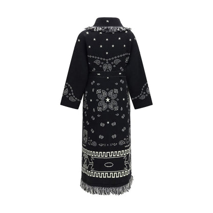 Alanui Black Wool Oves Aries Coat