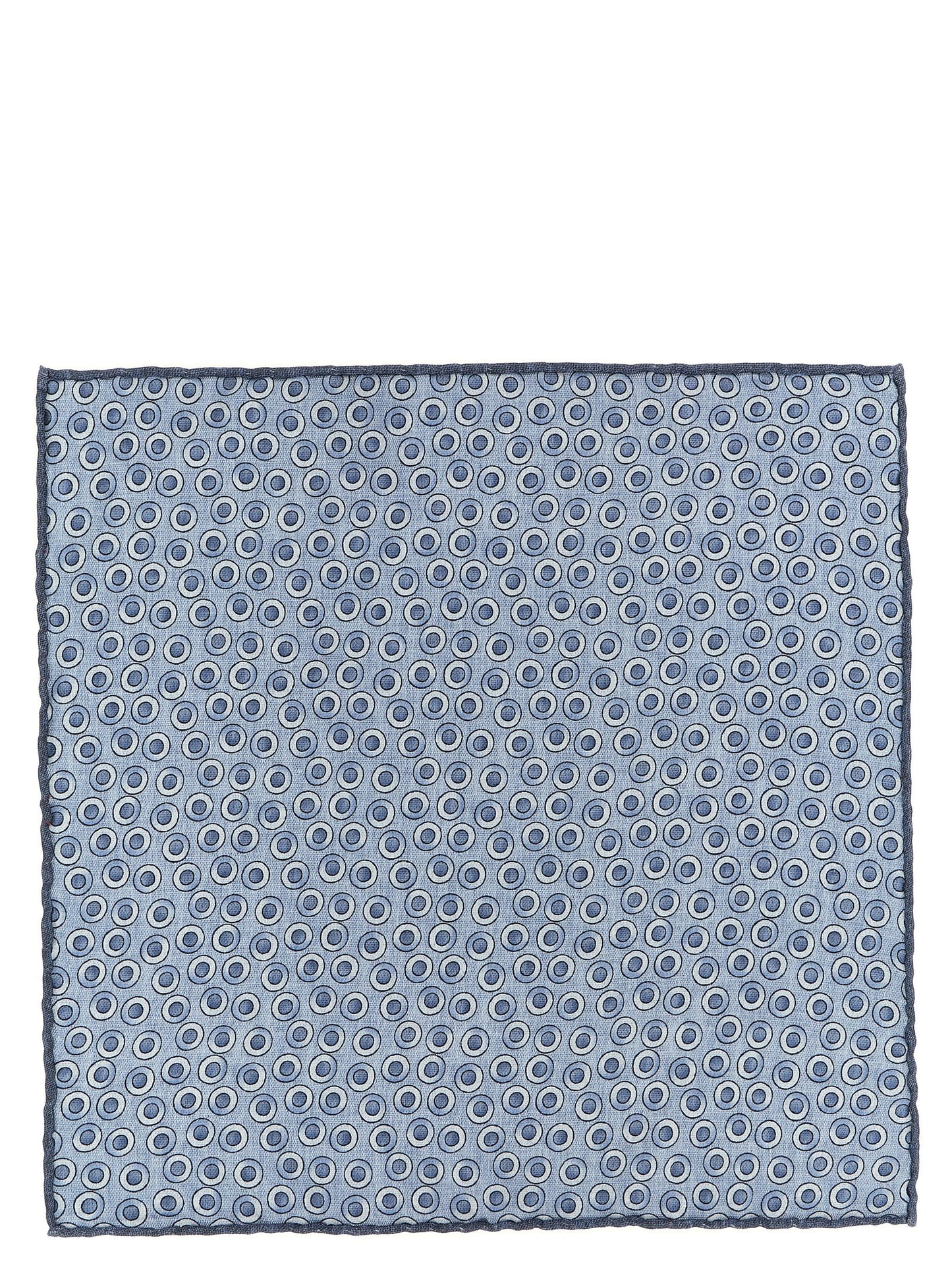 Brunello Cucinelli Blue Silk Pocket Square