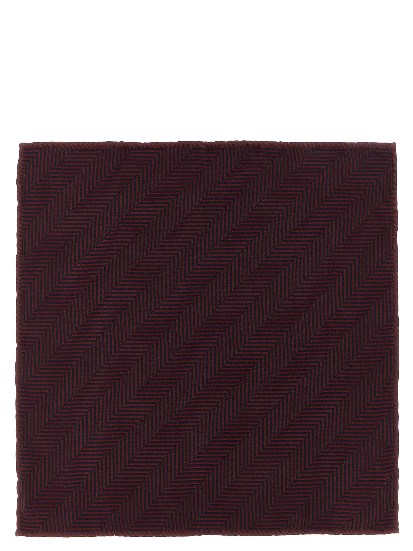 Brunello Cucinelli Bordeaux Silk Pocket Square