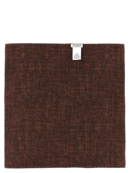 Brunello Cucinelli Multicolor Silk Pocket Square